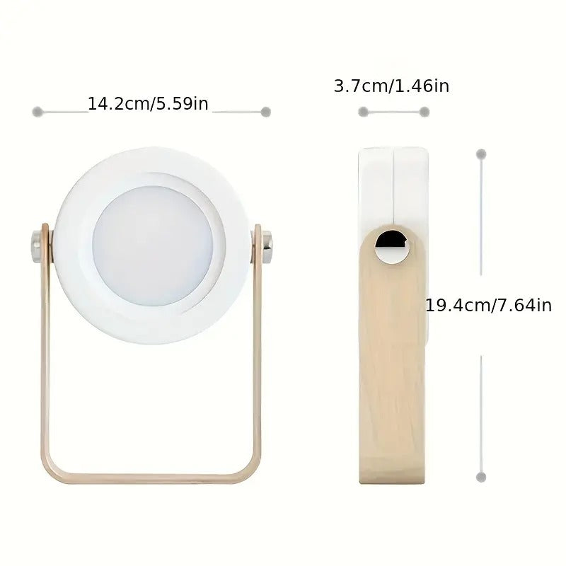Lámpara LED Portátil Recargable para Escritorio y Decoración | Luz Plegable Aesthetic y Minimalista