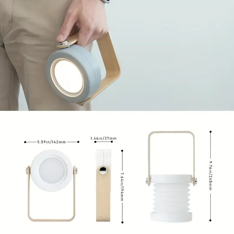 Lámpara LED Portátil Recargable para Escritorio y Decoración | Luz Plegable Aesthetic y Minimalista
